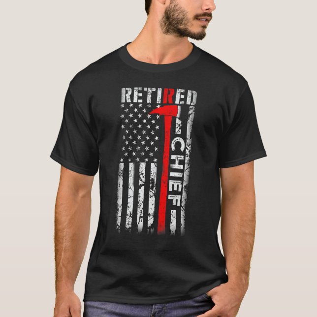 Camiseta Aposentação na Fileira de Bombeiros Chefe Aposenta (Frente)