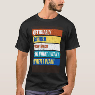 Camiseta Aposentação Recepcionista Aposentada Recepção Apos
