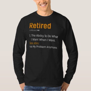 Camiseta Aposentação Retirada 2023 Definição