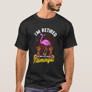 Camiseta Aposentação Tropical de Flamingo