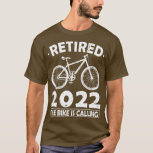 Camiseta Aposentado 2022 A bicicleta chama ciclismo para ci