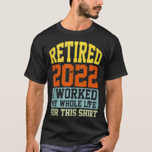 Camiseta Aposentado 2022 Homens Engraçados De Reforma Da Vi