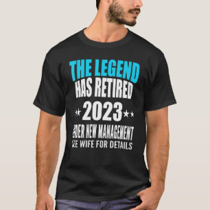 Camiseta Aposentado 2023 sob nova gestão, veja a esposa par