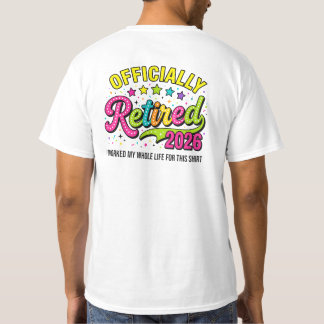 Camiseta Aposentado 2026 Aposentadoria Homens Mulheres Humo