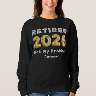Camiseta Aposentado 2026 Não É Mais Meu Problema Cor Dourad