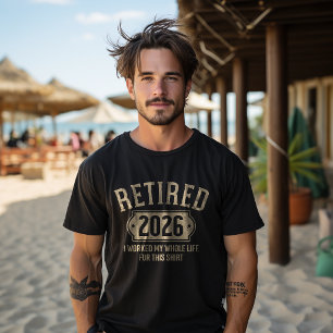 Camiseta Aposentado 2026 Não É Mais Meu Problema Piada Apos