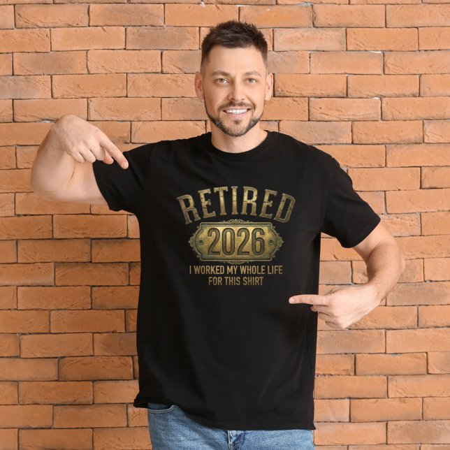 Camiseta Aposentado 2026: Presente Divertido para  (Criador carregado)
