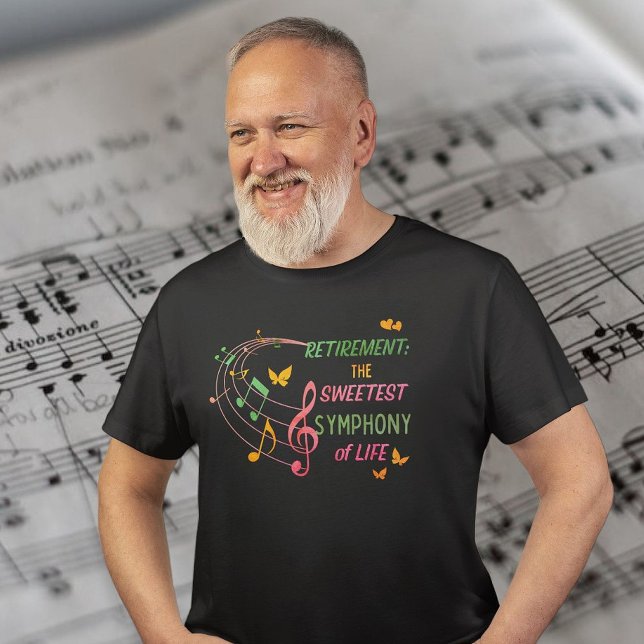 Camiseta Aposentado Adjunto de Professores de Música Retira (Criador carregado)