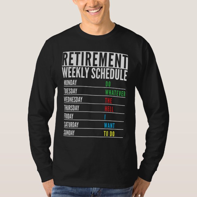 Camiseta Aposentado Aposentado Reforma Funcional Semanal M (Frente)