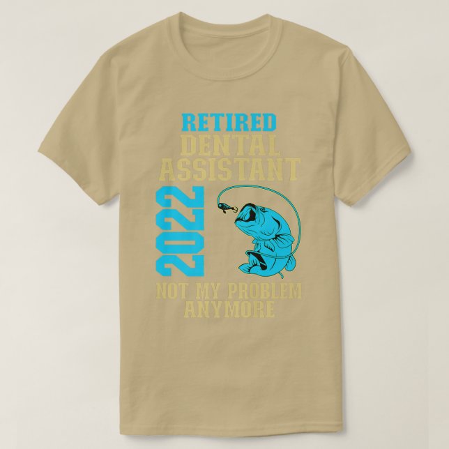 Camiseta Aposentado Assistente Dental 2022 Para Aposentação (Frente do Design)