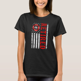 Camiseta Aposentado Bombeiro Americano para Aposentadoria F
