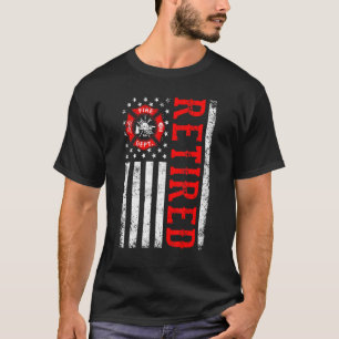 Camiseta Aposentado Bombeiro Americano para Aposentadoria F