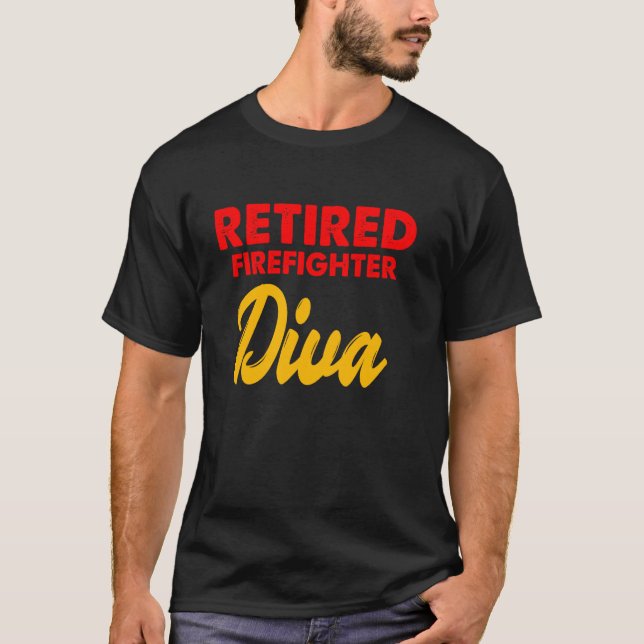 Camiseta Aposentado Bombeiro Diva (Frente)