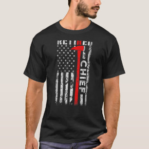 Camiseta Aposentado Chefe de Bombeiros Chefe de Bombeiros n