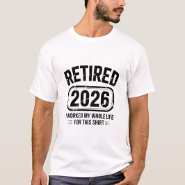 Camiseta Aposentado Citação Divertida 2026