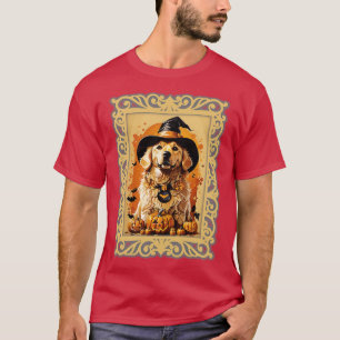 Camiseta aposentado do ouro de halloween