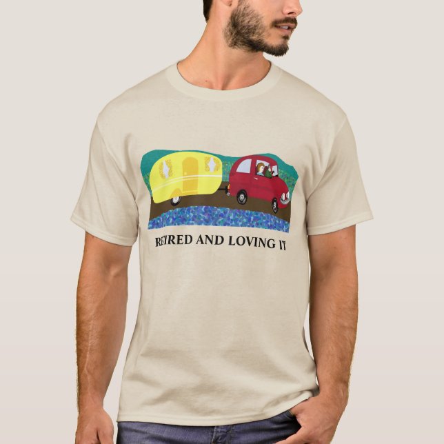 Camiseta Aposentado e de férias (Frente)