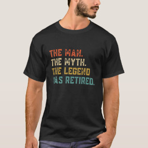 Camiseta Aposentado Em 2022, A Lenda Do Mito Do Homem Se Ap