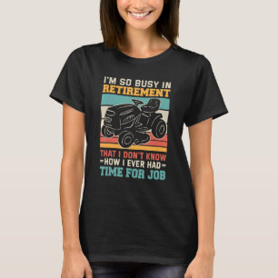 Camiseta Aposentado em aposentadoria, coroa de relva de cor