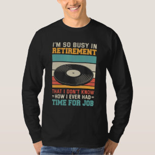Camiseta Aposentado em u2013, vinil vinil reco aposentado