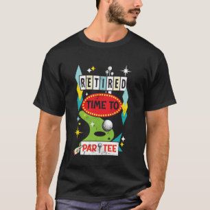 Camiseta Aposentado Hora De Partee Retro Moderno De Meados 