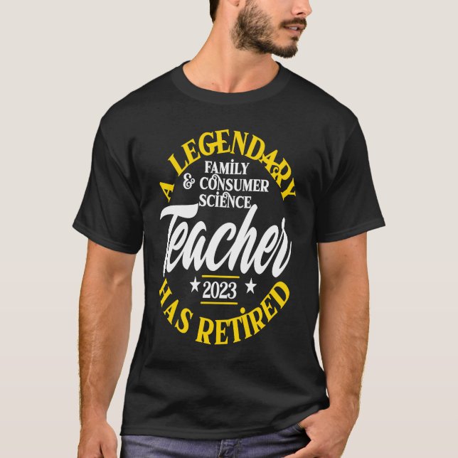 Camiseta Aposentado lendário de Professores de Ciência da F (Frente)