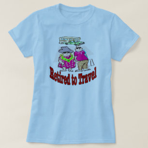 Camiseta Aposentado para viajar casal