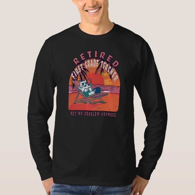 Camiseta Aposentado Primeiro Grau Professor aposentado (Frente)