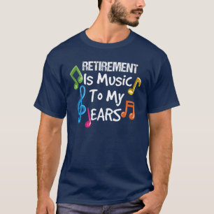Camiseta Aposentado Professor de Música Reformado Desperta
