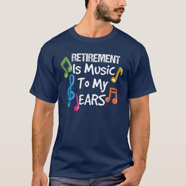 Camiseta Aposentado Professor de Música Reformado Desperta  (Frente)