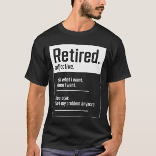 Camiseta Aposentado. redução de definição - Gif perfeito