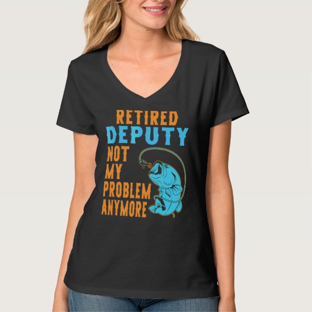 Camiseta Aposentado Reforma da Pesca Adjunta (Frente)