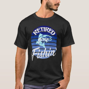 Camiseta Aposentado Se Foi Pescando Listra Retro Pescador A