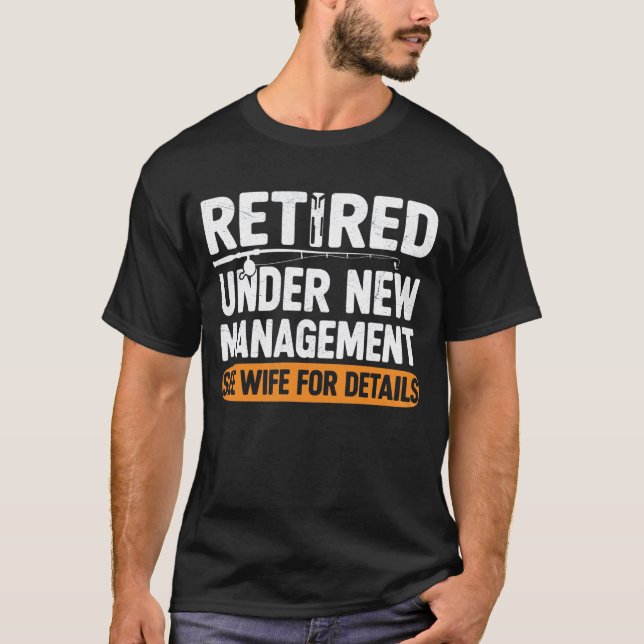 Camiseta Aposentado Sob Nova Administração Consulte a Espos (Frente)