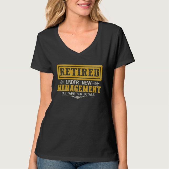 Camiseta Aposentado Sob Nova Administração Consulte a Espos (Frente)