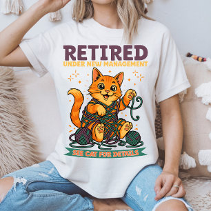 Camiseta Aposentado Sob Nova Administração Consulte o Gato