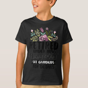 Camiseta Aposentado Sob Nova Administração Ver Netos Engraç