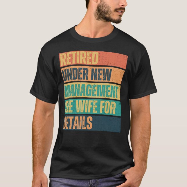 Camiseta Aposentado sob nova direção, Funny Mens (Frente)