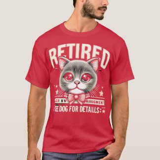 Camiseta Aposentado Sob Novo Gerenciamento Consulte Cat Par