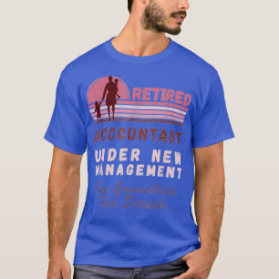 Camiseta Aposentado Sob O Novo Contador De Gerenciamento Es