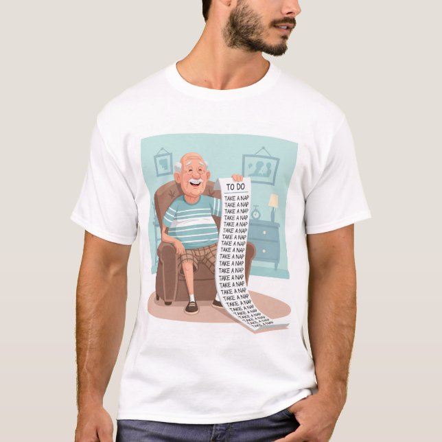 Camiseta Aposentado - Tome uma soneca (Frente)