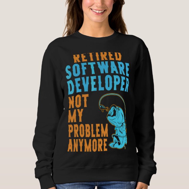 Camiseta aposentadoria da pesca de desenvolvedores de softw (Frente)