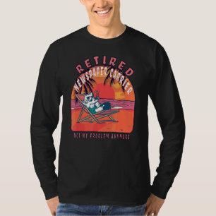 Camiseta aposentadoria da portadora de jornal aposentada