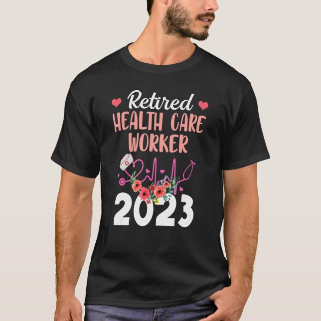 Camiseta aposentadoria de 2023 do profissional de saúde apo (Frente)