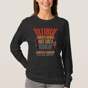 Camiseta Aposentadoria de Programador de TI Engenheiro de C