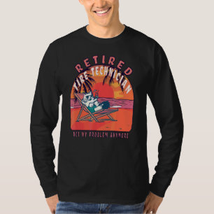 Camiseta aposentadoria do técnico de pneus aposentados