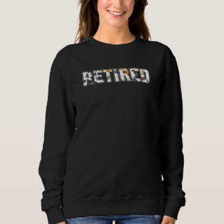 Camiseta Aposentadoria Elegante Letreiro Floral