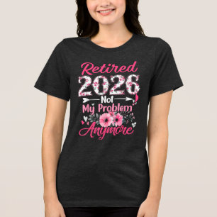 Camiseta Aposentadoria Engraçada 2026 Presentes Florais Par