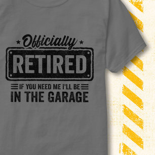 Camiseta Aposentadoria Engraçada Oficialmente Aposentado Ga