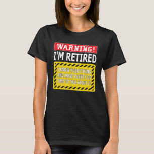 Camiseta Aposentadoria Homens Mulheres Aposentado Aviso Es